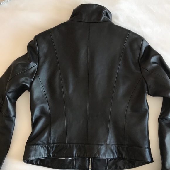 Adler Collection Black Leather Jacket - Picture 4 of 8